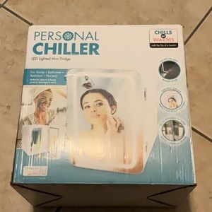 Personal mini fridge with LED light